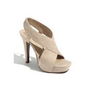 Diane Von Furstenberg DVF Zia Suede Platform Heels size 9